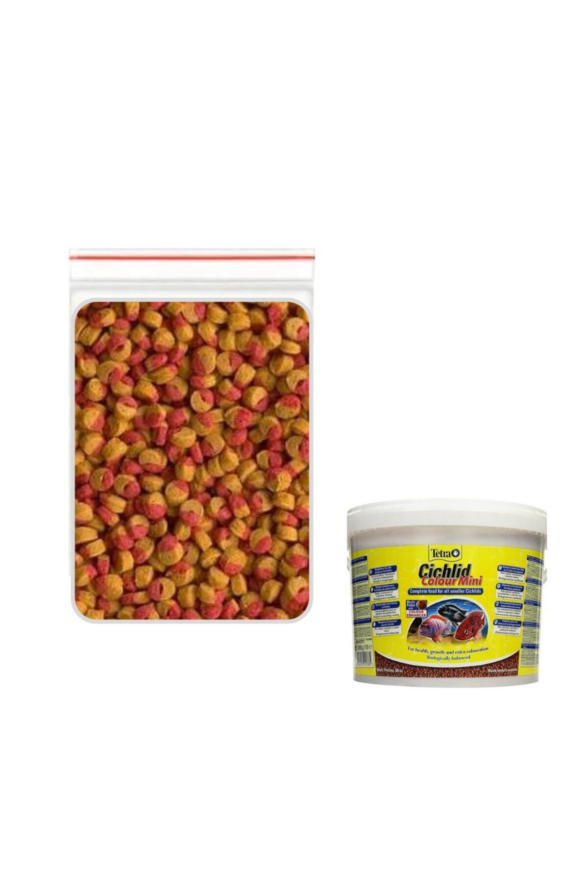 Tetra Cichlid Colour Mini Pellets 50gr Kovadan Bölme