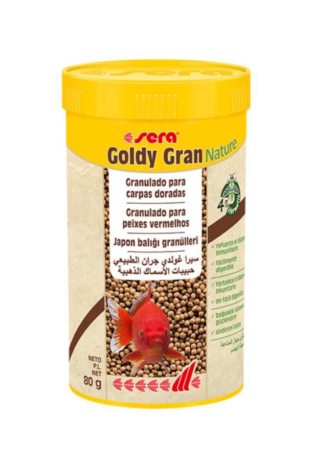 Goldy Gran Nature 250ml (80gr) Granür Japon Balığı Yemi
