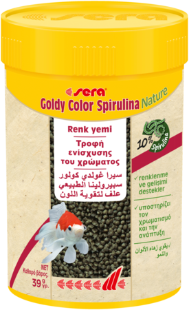Sera Goldy Color Spirulina Nature 100ml 39gr – Japon Balıkları için Renk Yemi