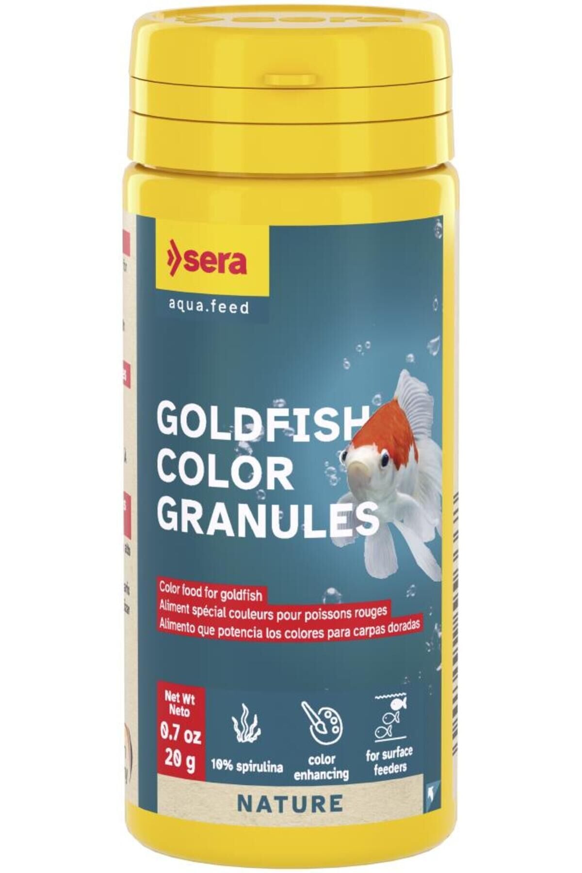 Sera Goldy Color Spirulina Japon Balığı Granül Renk Yemi 50 ml 20 gr