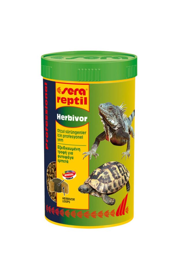 Reptil Herbivor 250 ml 80 g Skt : 11/2026 Professional Otçul Sürüngen Yemi Orjinal Kutusunda