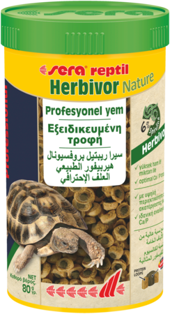 Sera Reptil Herbivor 250 Ml 85 Gr Sürüngen Yemi