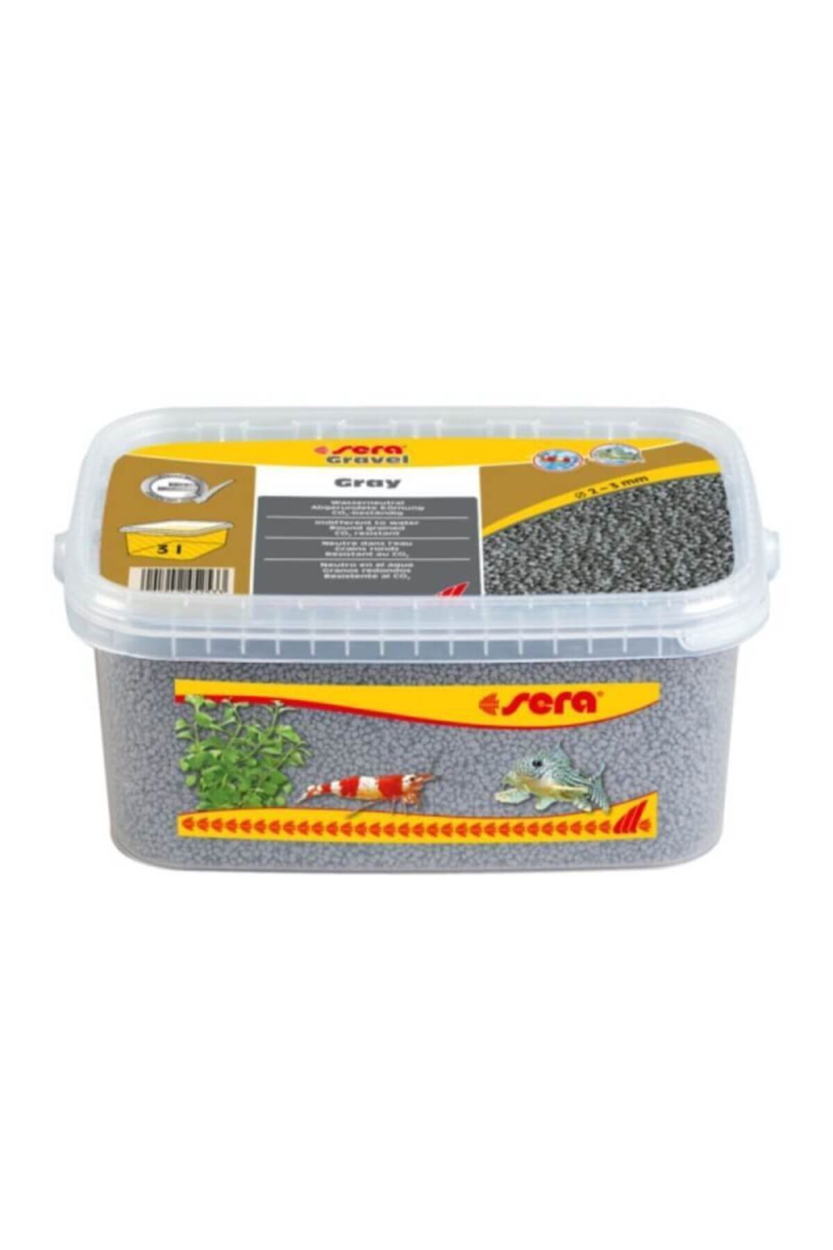 Sera Akvaryum Kumu Gri 3 Litre Kalınlık:2-3mm