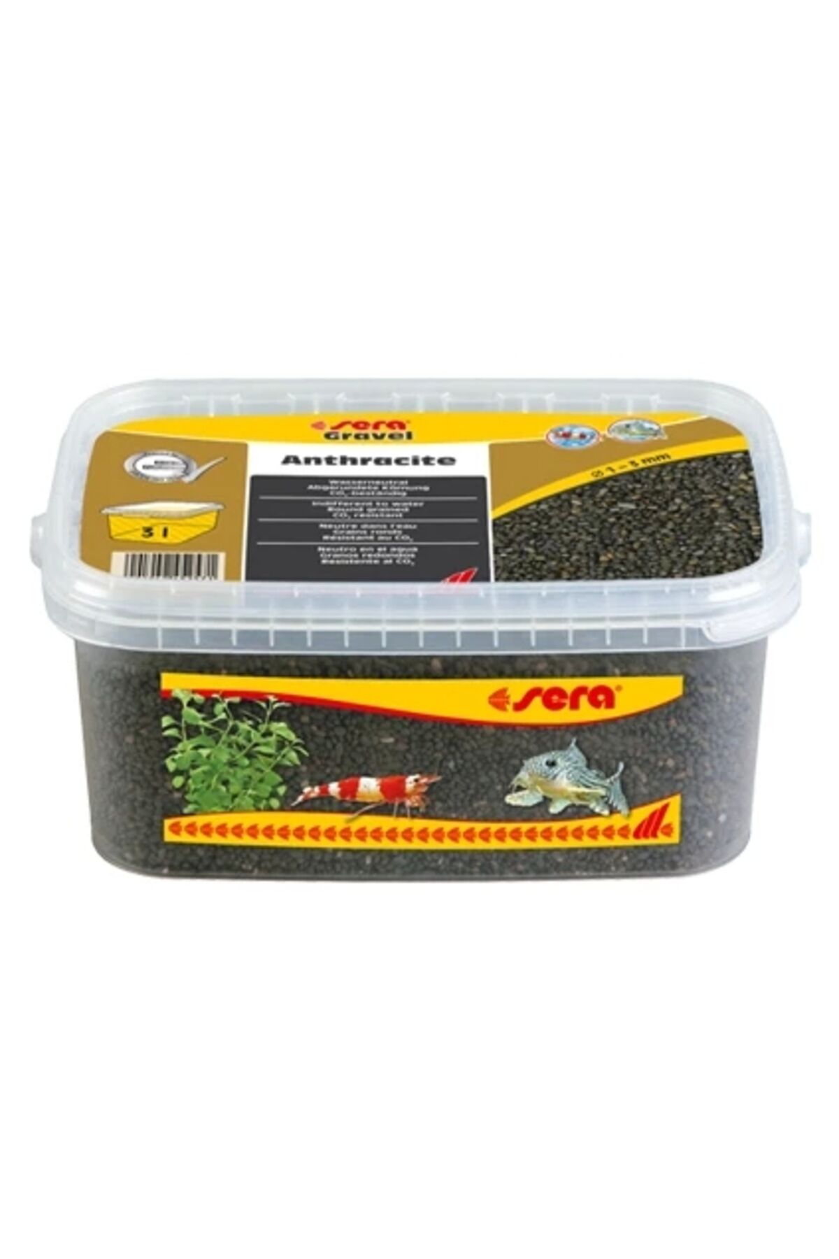 Sera Akvaryum Kumu Antrasit 1-3 Mm 3 Lt