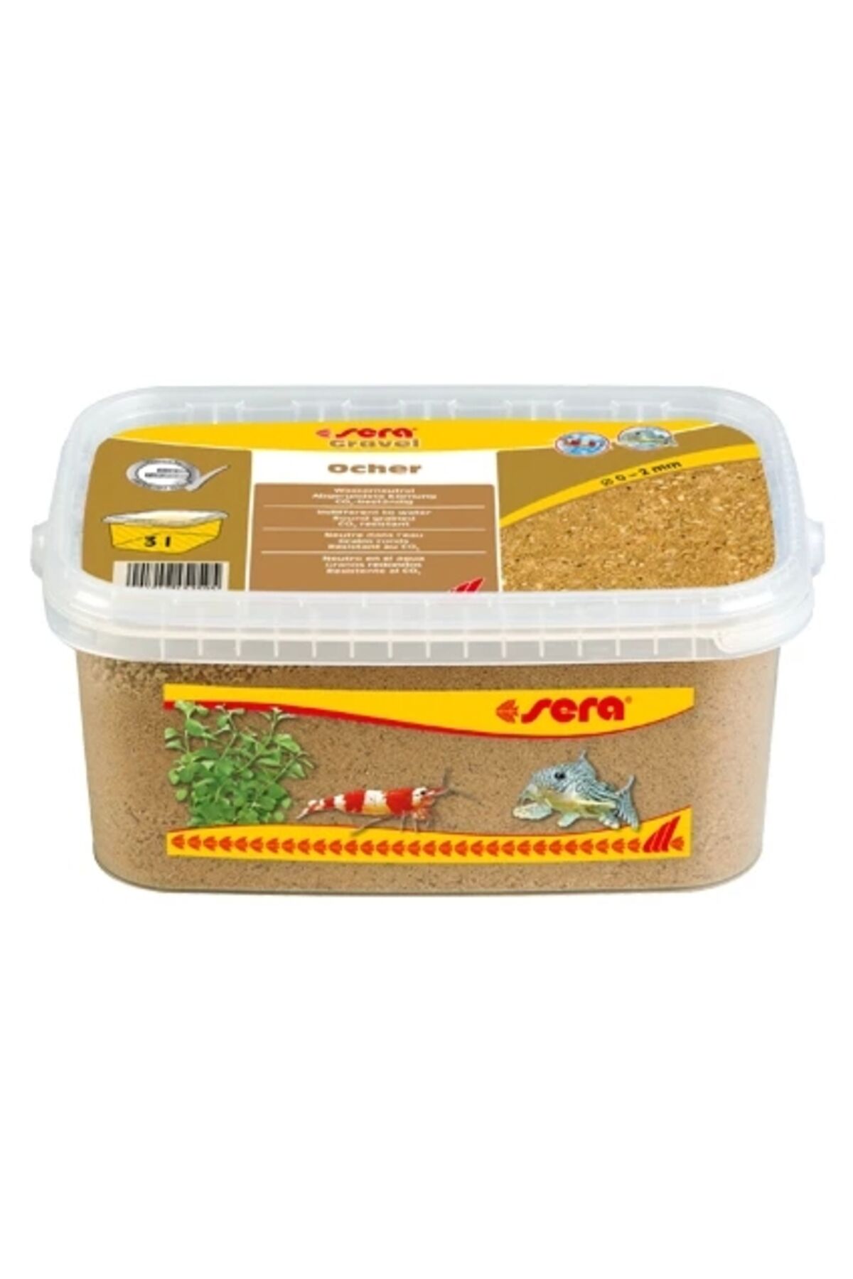 Sera Akvaryum Kumu Toprak Rengi 3 Litre Kalınlık: 0-2mm