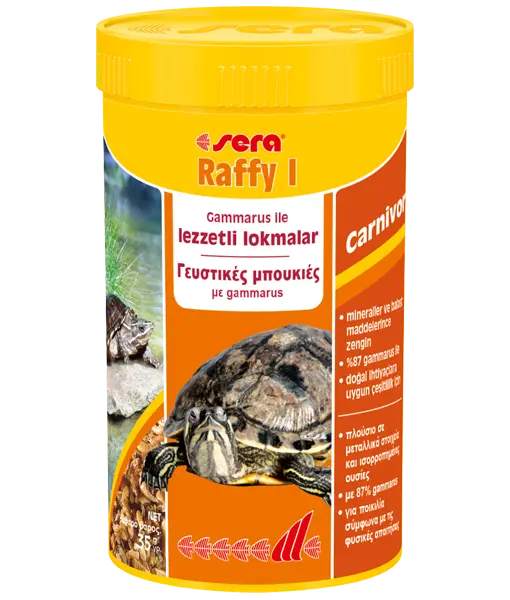 Sera Raffy I Kaplumbağa Yemi 250 ml 35 gr