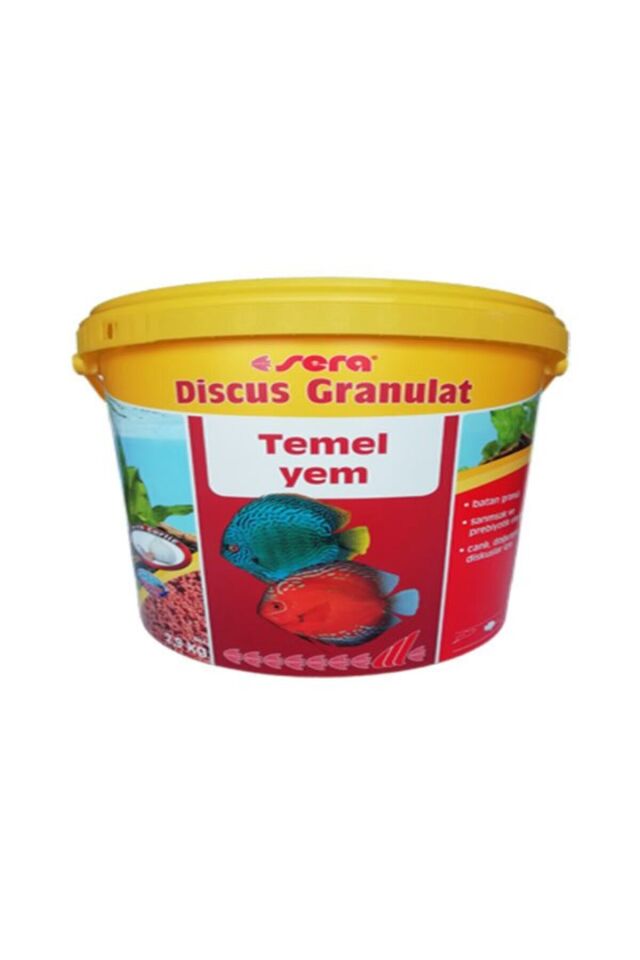 Discus Granulat 100 gr Sarımsaklı (Açık) Yem Kilitli poşette gönderilir. Skt:11/2027