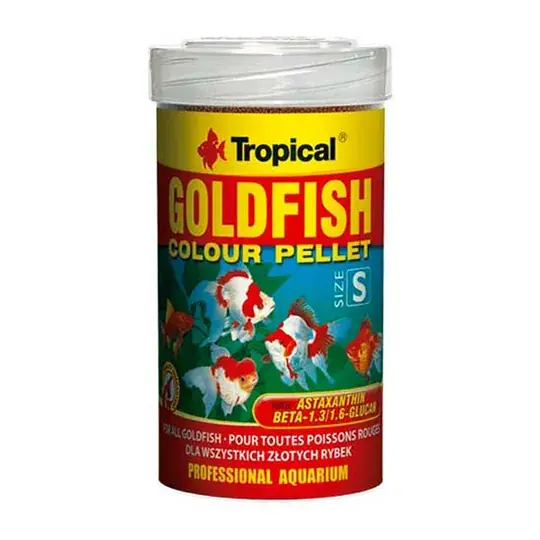 Tropical Goldfish Colour Pellet S Kovadan Bölme 100gr