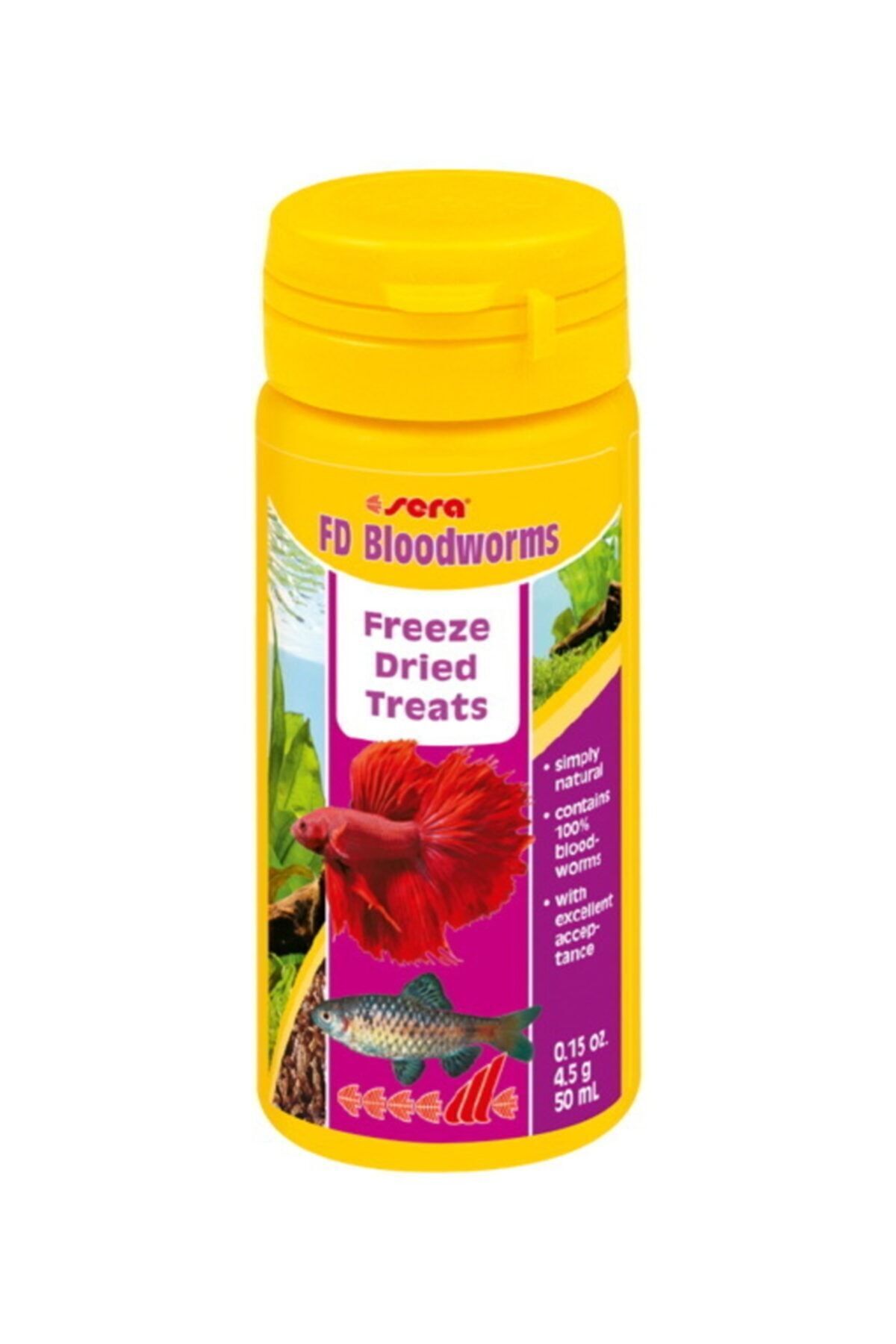 Sera Fd Bloodworms 50 ml / 4.5 gr Kurutulmuş Kan Kurdu Balık Yemi
