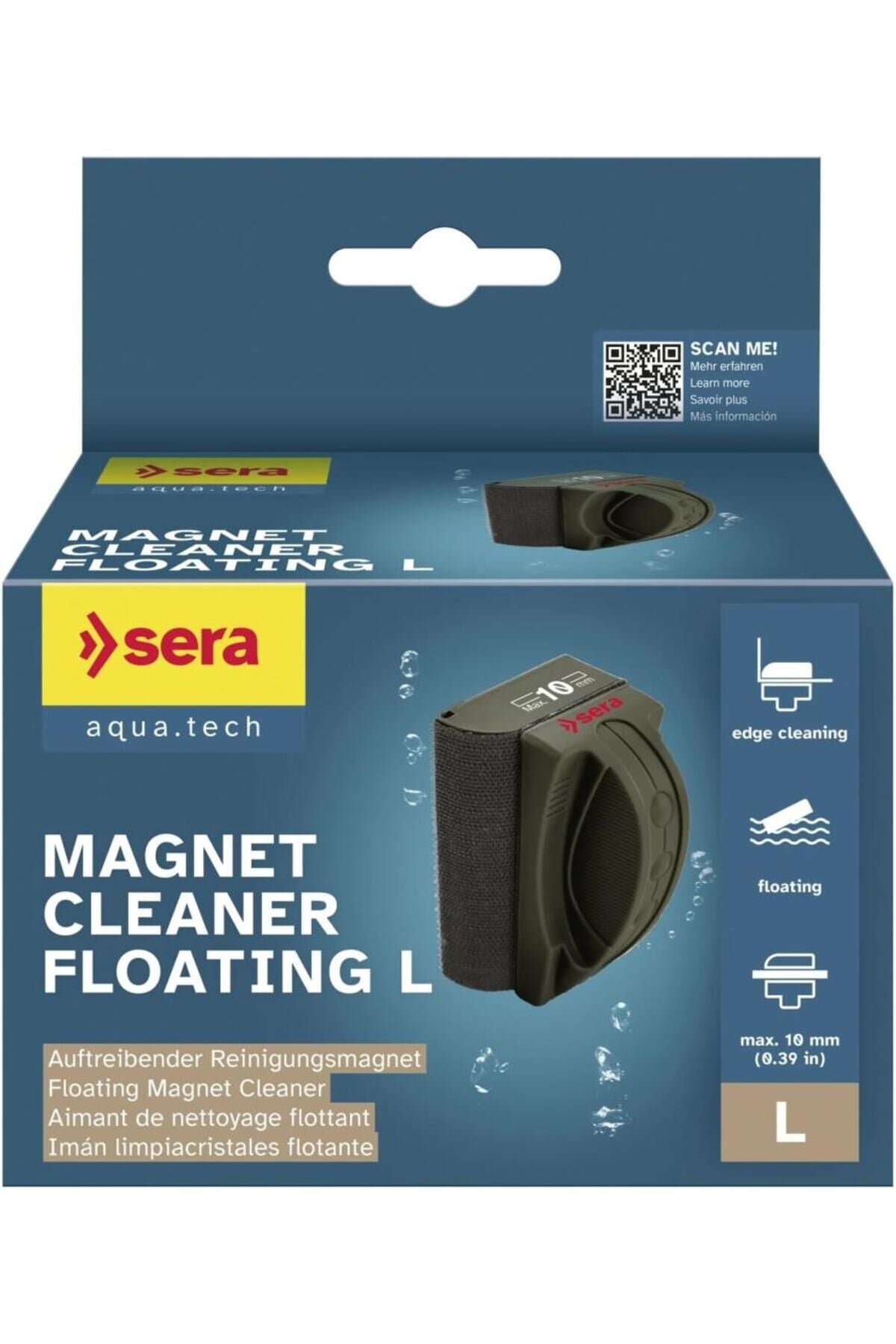 Sera Magnet Cleaner Yüzen Cam Sileceği L