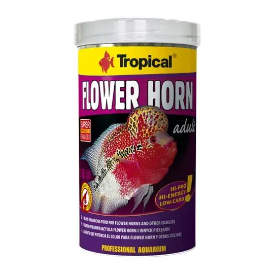 Tropical Flower Horn Adult Pellet 1000ml 380gr