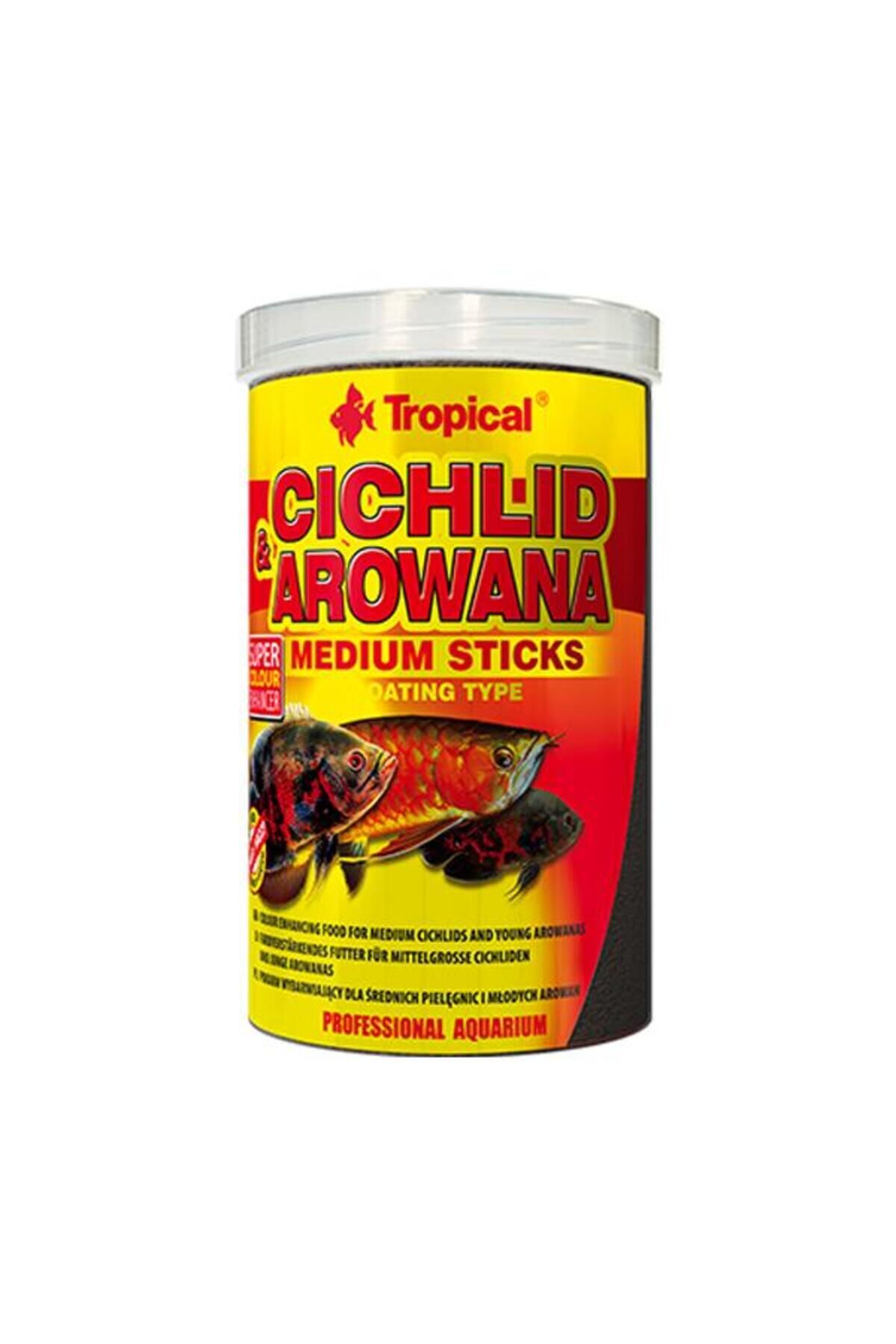 Tropical Cichlid Arowana Medium Sticks 1000ml 360gr