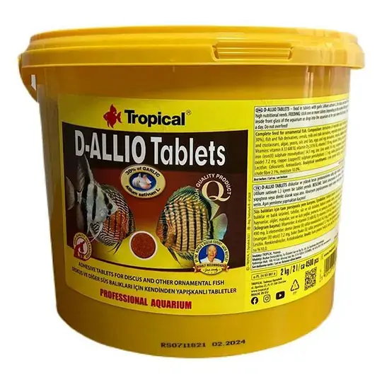 Tropical D-Allio Plus Tablet 50 Adet Kovadan Bölme
