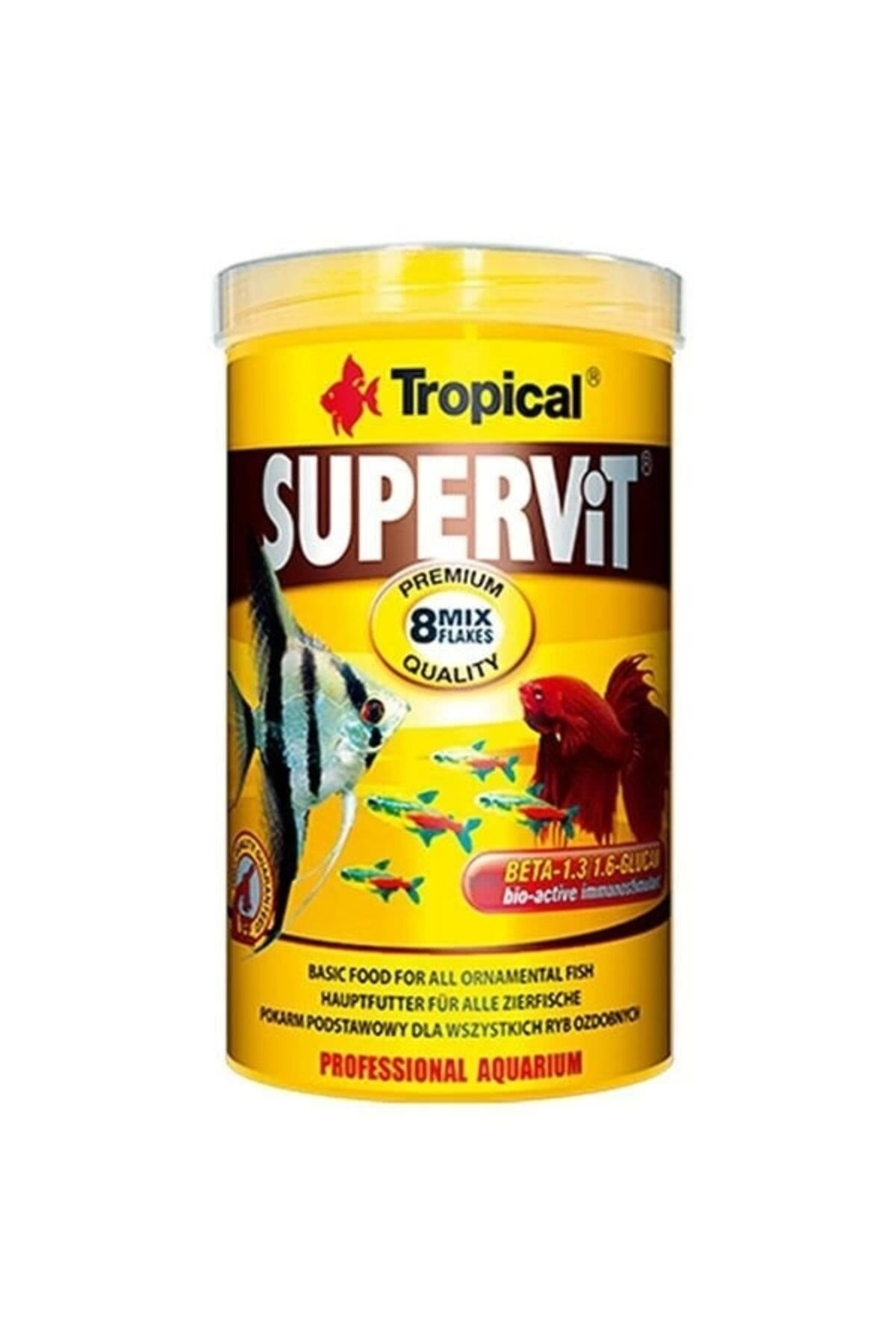 Tropical Supervit Flakes Pul Balık Yemi 250 ml 50 gr