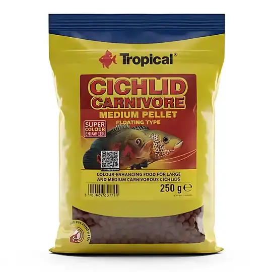 Tropical Cichlid Carnivore Medium Pellet 250gr