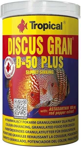 Tropical Discus Gran D 50 Plus 1000ml 440gr