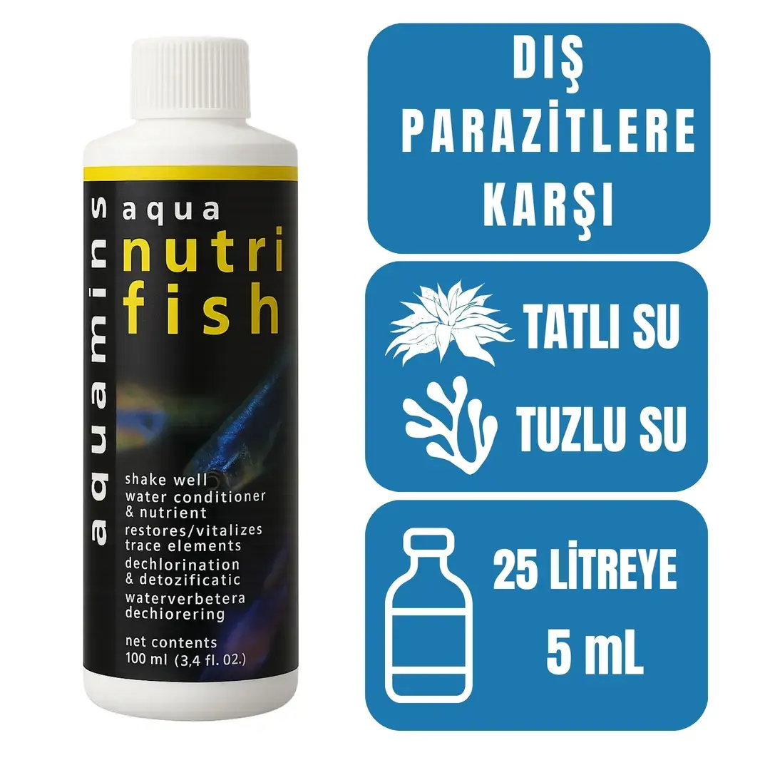 Aquamins Nutrifish Su Düzenleyici Balık İlacı 30ml